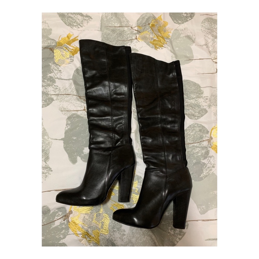 Steve Madden Black Leather Boots